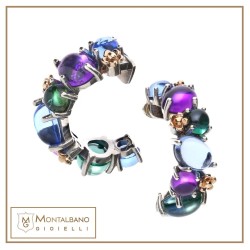 Orecchini Positano semicerchi | Gioielli De Nobili
